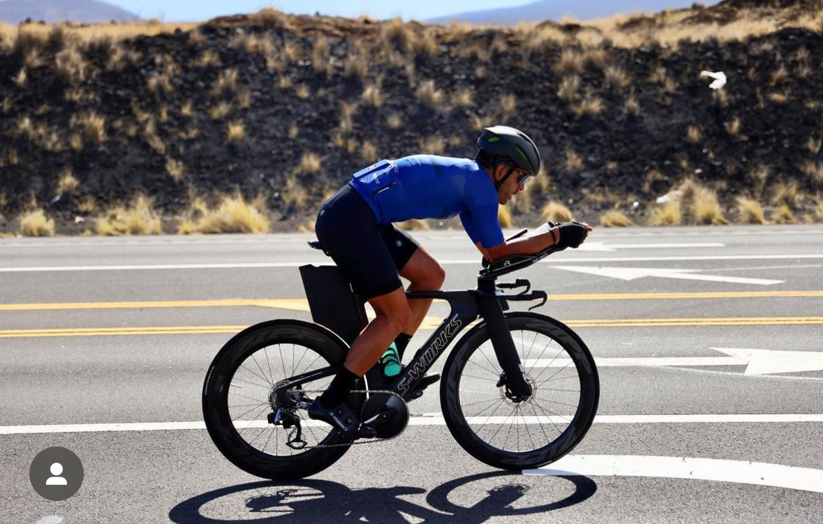 Breno Melo cycling in Kona - Half Ironman Triathlon Plan